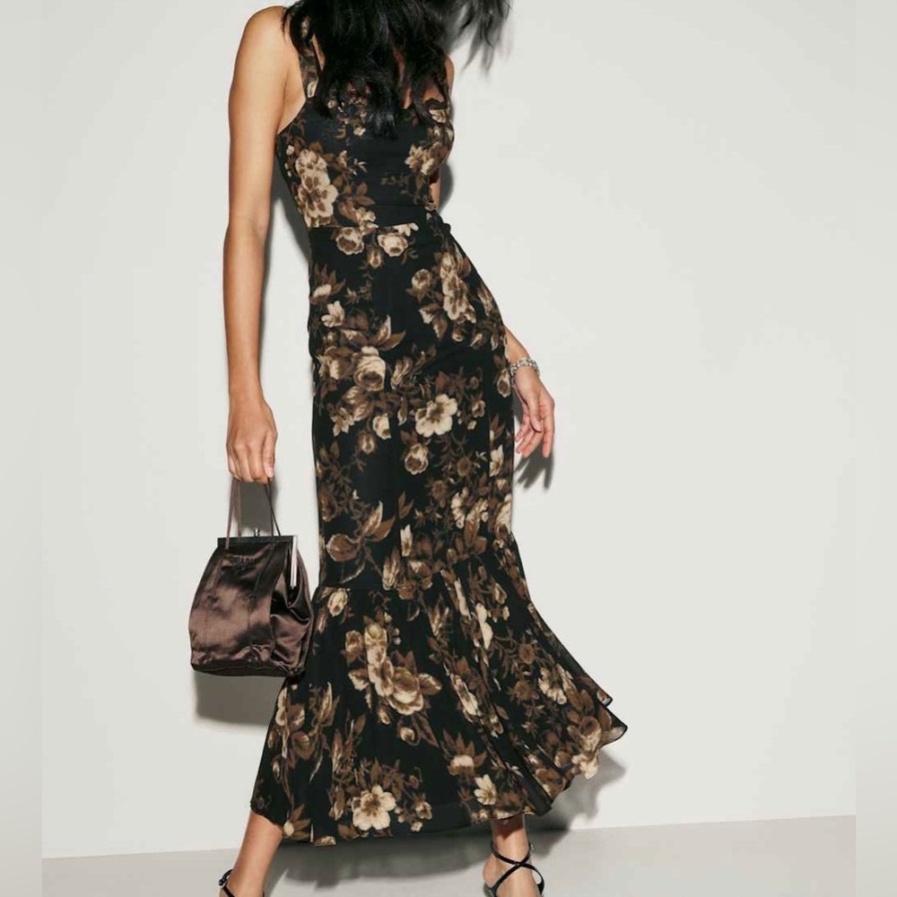 Reformation Irisa Maxi Sleveless Dress in Grand Dame size 14 - Picture 2 of 11